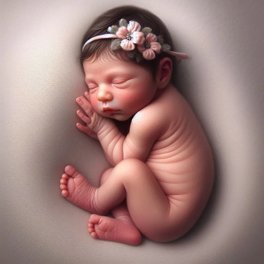 side laying pose of newborn photography at blessedcutebabies