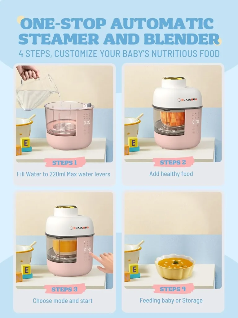 baby food steamer and blender at blessedcutebaby.com