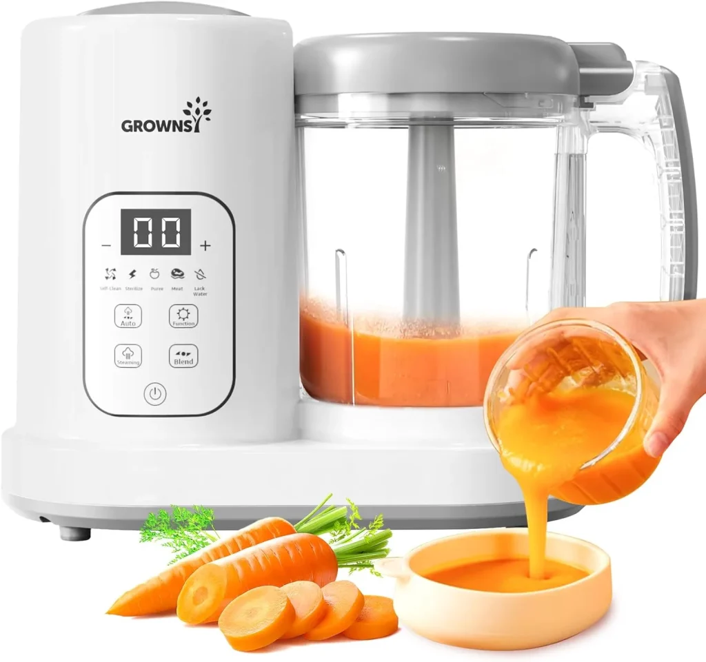 brownsy baby food steamer and blender at blessedcutebabies.com