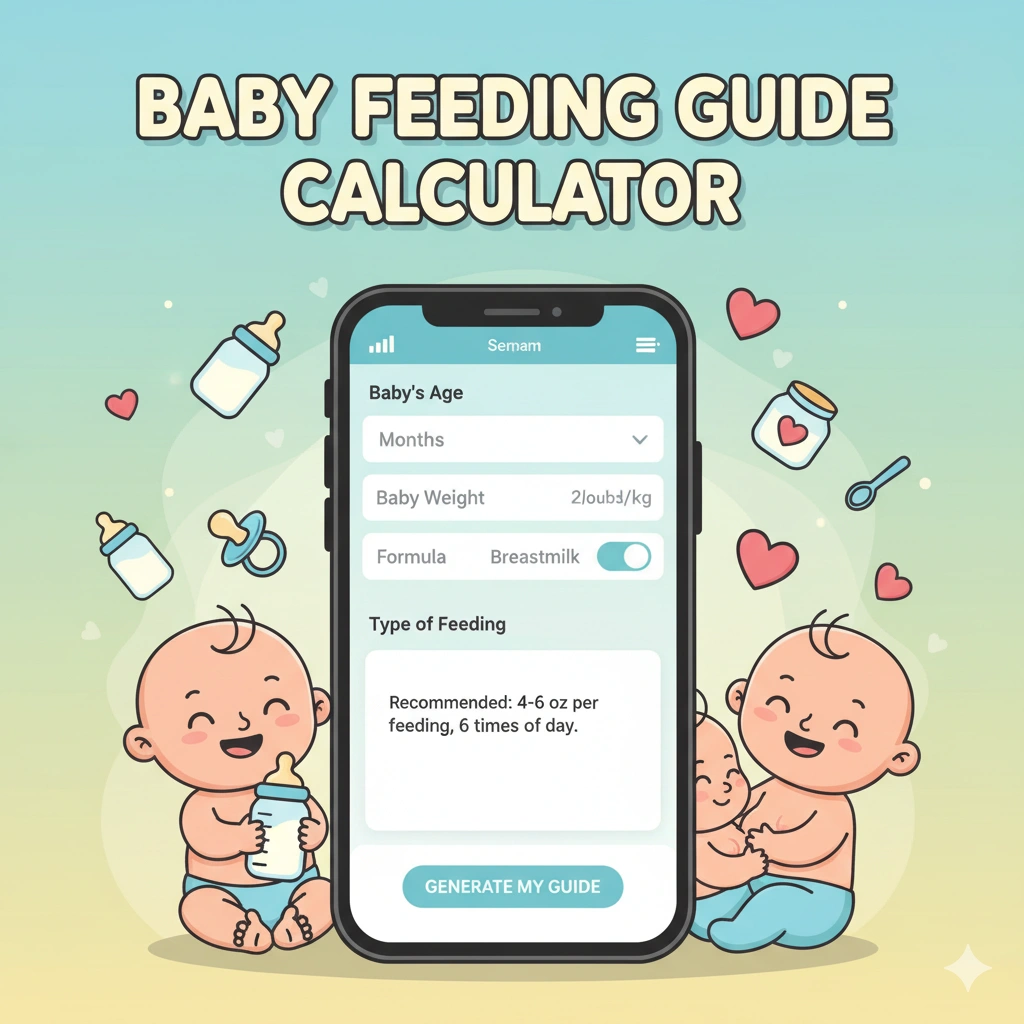Tools 2 Baby feeding guide calculator tools