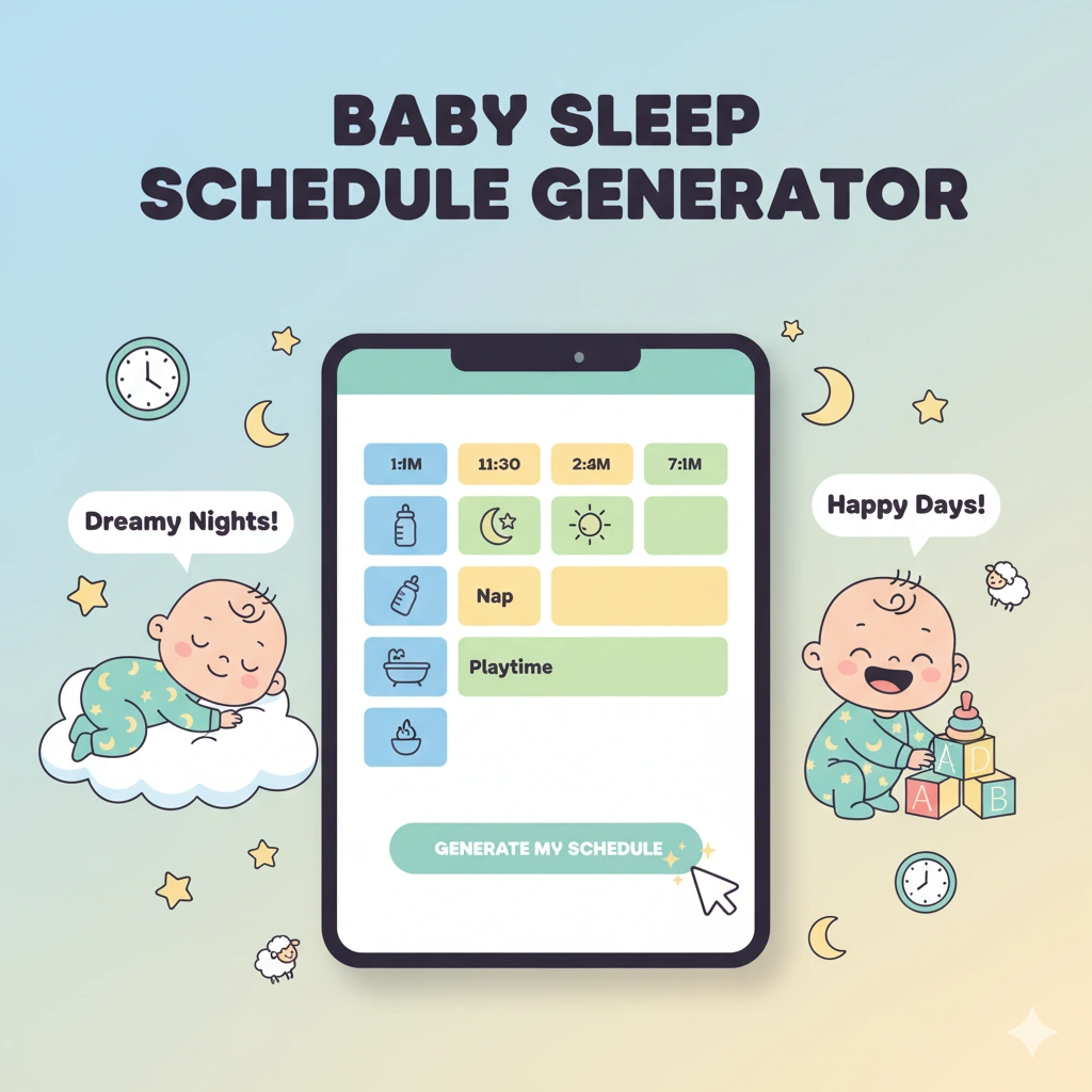 Tools 1 Baby sleep schedule generator tools