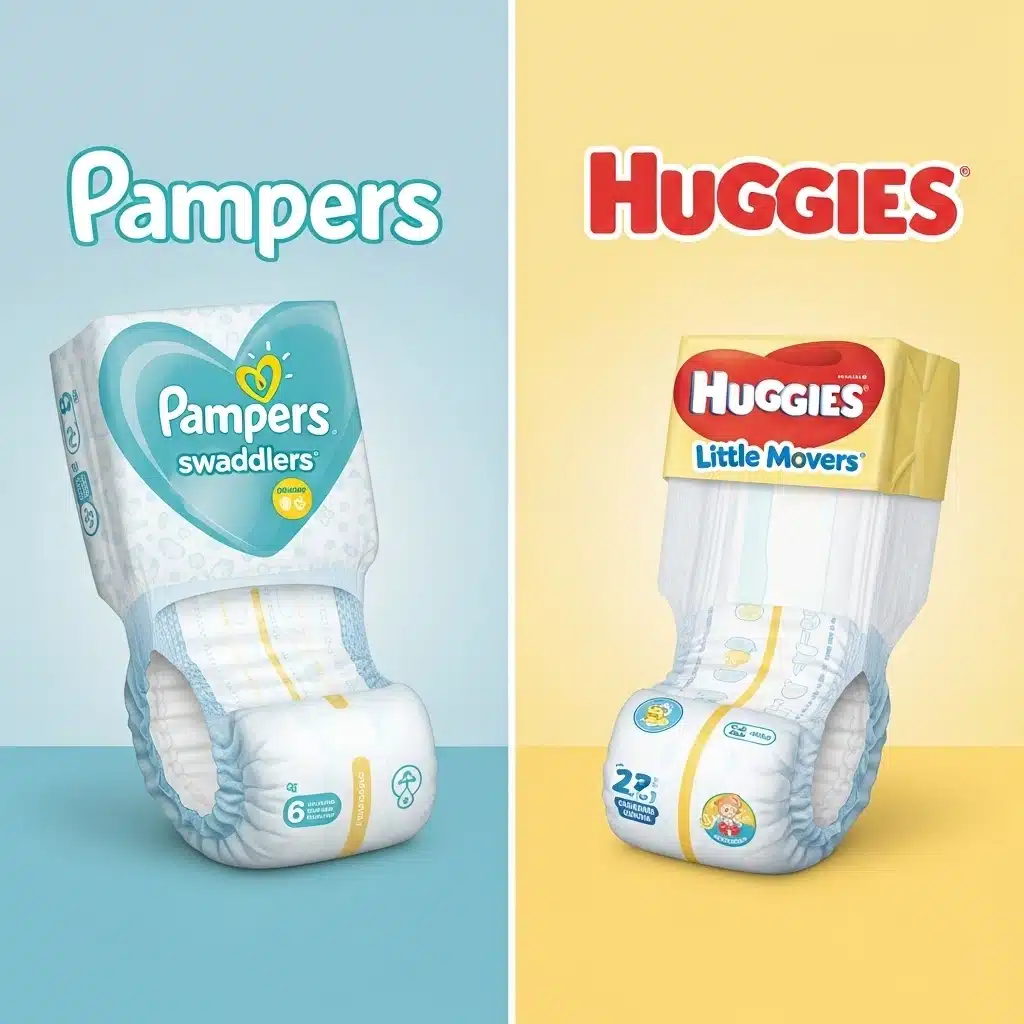 pampers vs huggies diapers